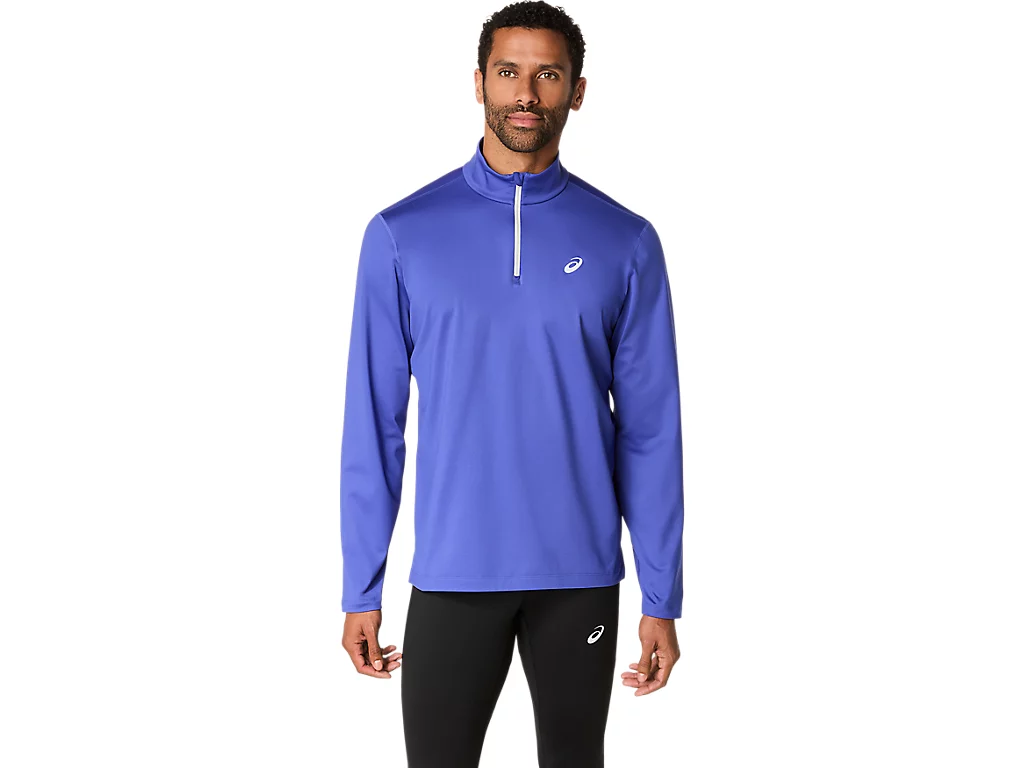 ASICS meeste jooksusärk CORE LS 1:2 ZIP WINTER TOP at sport sinine