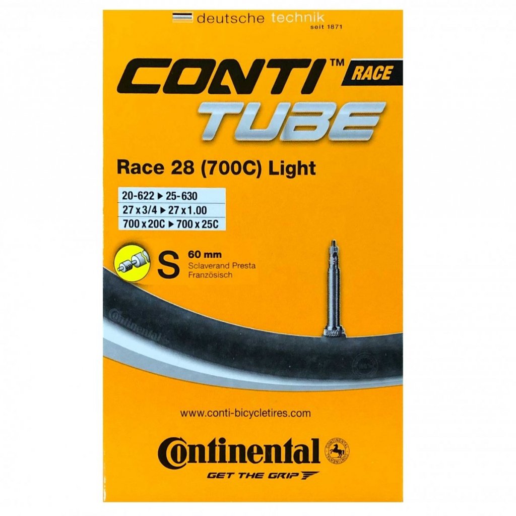 CONTINENTAL sisekumm race light 28 60mm 700x20-25 at sport