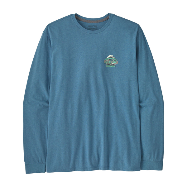 PATAGONIA meeste pusa L:S GREAT WAVES RESPONSIBLI-TEE at sport sinine
