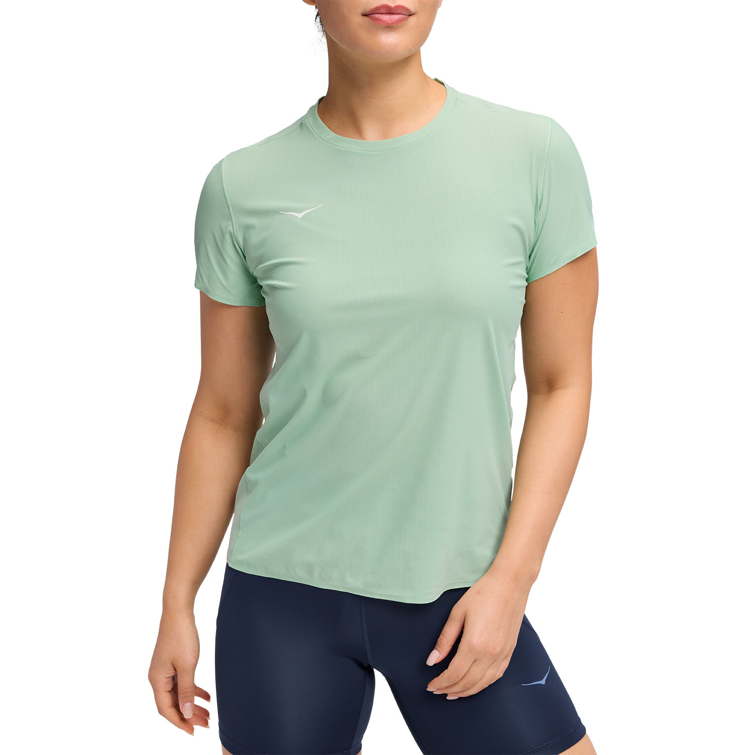 HOKA naiste jooksusärk AIROLITE SHORT SLEEVE 2.0 at sport roheline