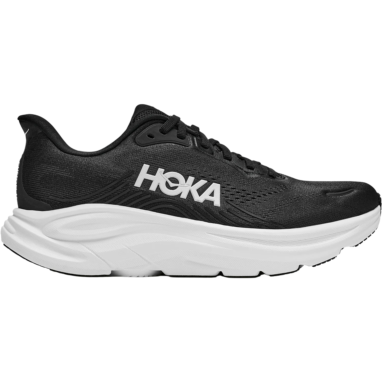 HOKA Clifton 11 WIDE naiste jooksujalats at sport mustvalge