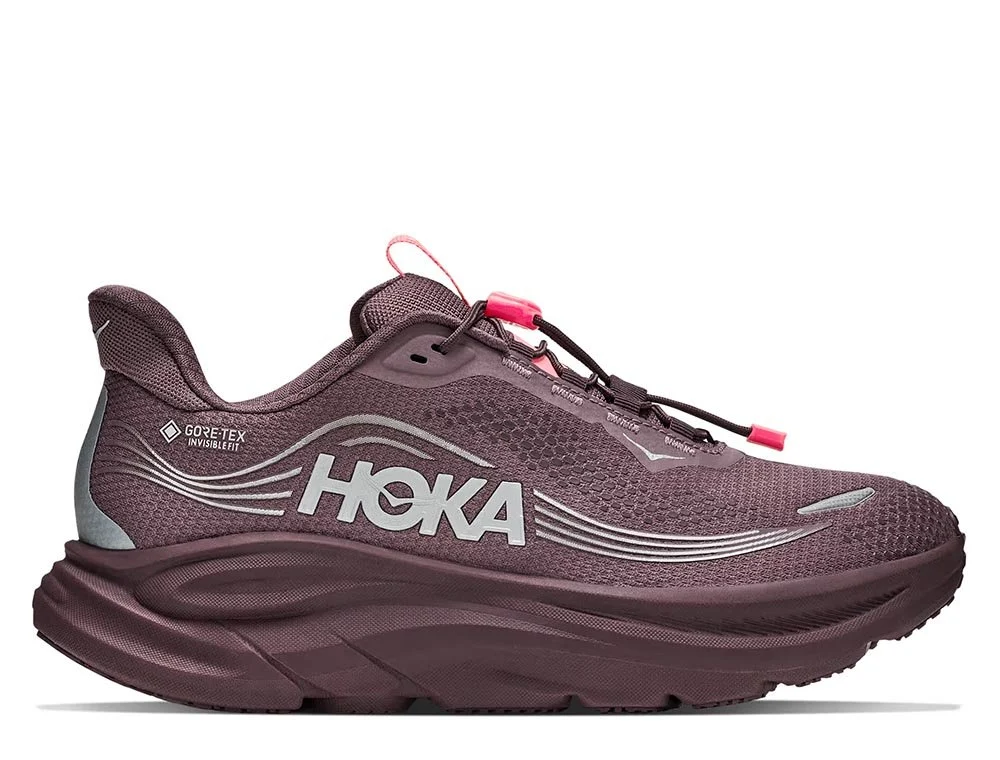 HOKA CLIFTON 11 GTX naiste jooksujalats at sport tumepunane